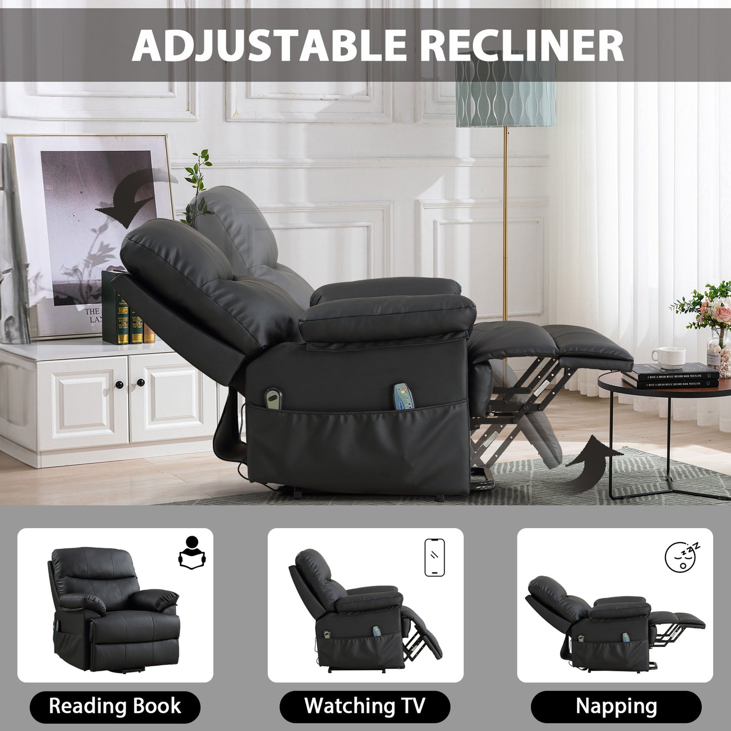 CD081AF21D Power Lift Recliner Chair for Elderly