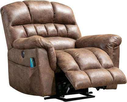 CD0212BF21D-J143M Large Power Lift Recliner Chairs with Massage and Heat for Elderly Big People