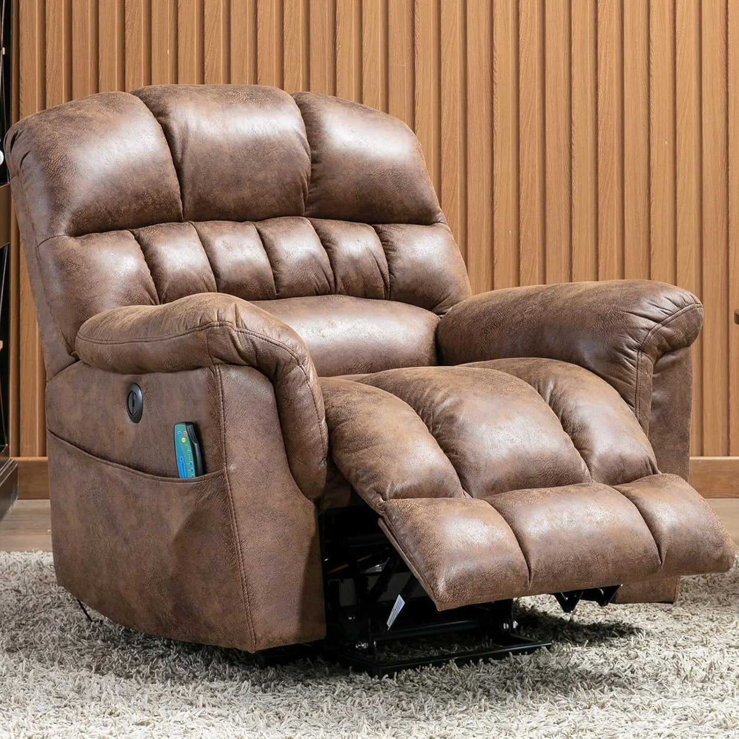 CD0212BF21D-J143M Large Power Lift Recliner Chairs with Massage and Heat for Elderly Big People