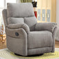 CR6488HF71D-C773 Swivel Rocker Recliner Chair, Manual Fabric Glider Nursery Recliner Chair